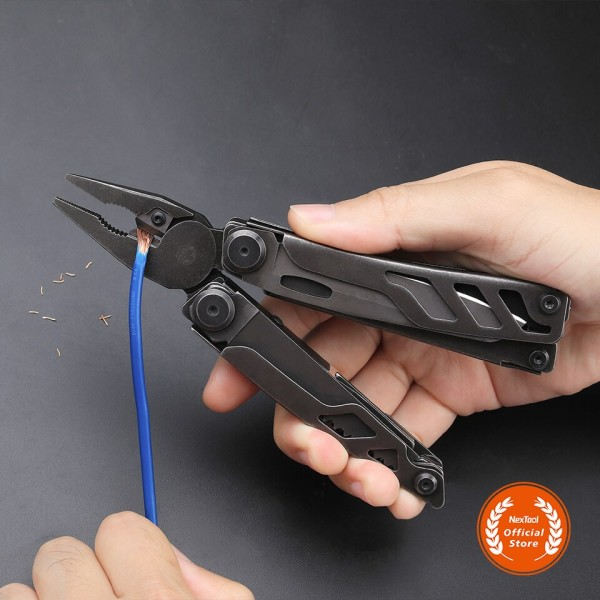 Hand Tool Flagship Pro 16 in 1 Multi-tool EDC Utomhus Tång Kniv Såg Kutter Flask Öppnare Skruvmejsel Sax