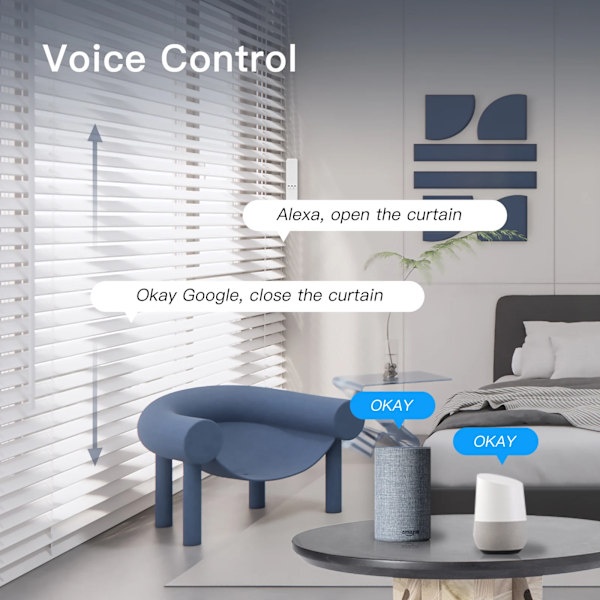 Tuya WiFi Smart Motor Elektrisk kjede Ruller gardiner Shade Shutter Drive RF Fjernkontroll sett