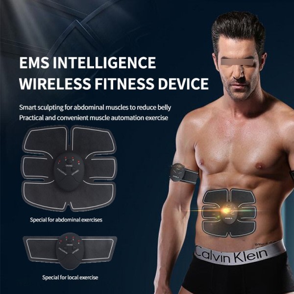EMS Mave Fitness Instrument Genopladeligt Sport Udendørs Mave Maskine Slankning Mave Artefakt Muskel Dovne Mennesker Mave