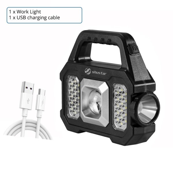 High Power Led Lommelygter Genopladelige Camping Work Light Multi Functional Portable Light