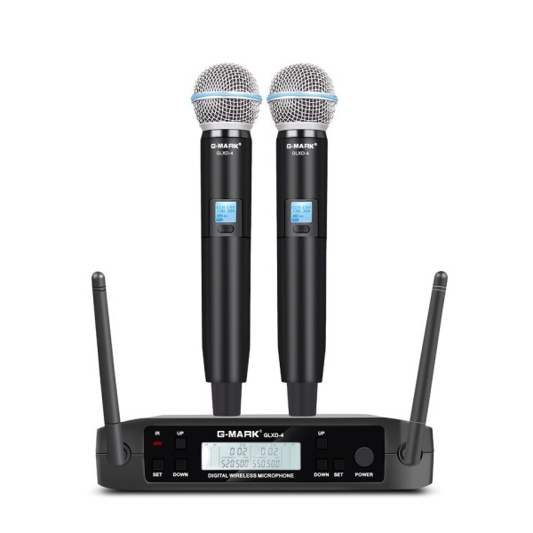 Mikrofoni Langaton G-MARK GLXD4 Ammattimainen UHF Järjestelmä Kämmenlaite mikrofoni