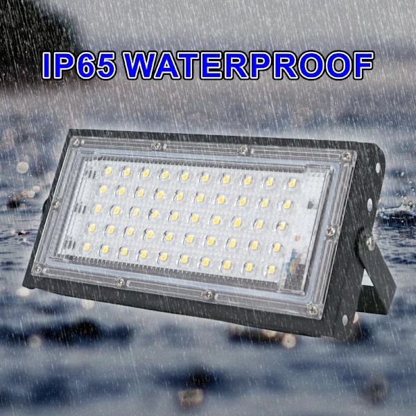 2 stykker 50W LED Flood Lys AC 220V 230V 240V Udendørs Floodlight Spotlight IP65 Vandtæt LED Gade Lampe Landskab Belysning