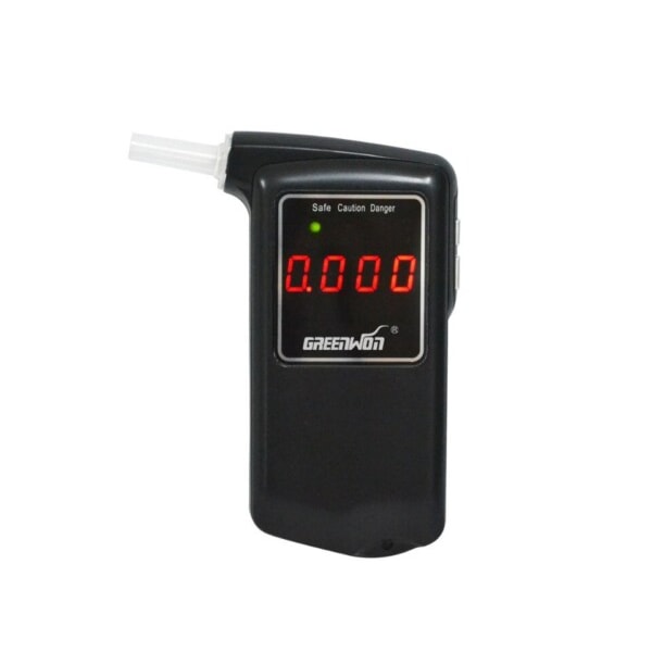 Professionell Digital Breath Breathalyzer LCD Display Bärbar Alkohol Test Verktyg