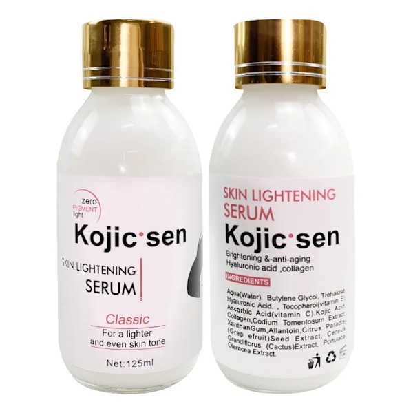 125ml Kojic Sen Concentre Med Collagen Serum Stærk Lysere Fade Stædig Mørke Pletter fjerner