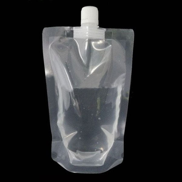 Gjennomsiktig plast poser med drikke pose forseglet gjenbrukbar drikke juice melk kaffe reise arrangør pose