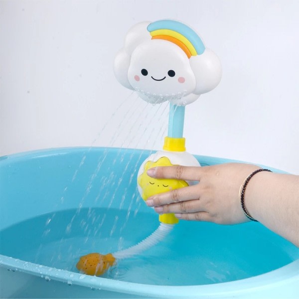 Bad leksaker barn's badkar sprinkler regnbåge moln dusch dusch badrum lek vatten leksaker