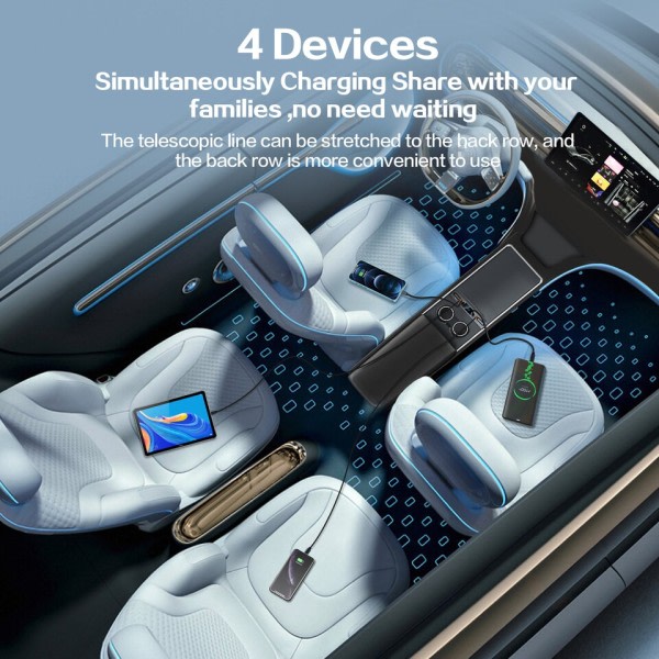 Bil USB lader Multi Port for Tesla