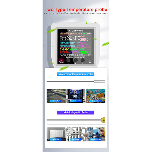 Digital Termostat Socket Inkubator Temperatur Controller Med Timer