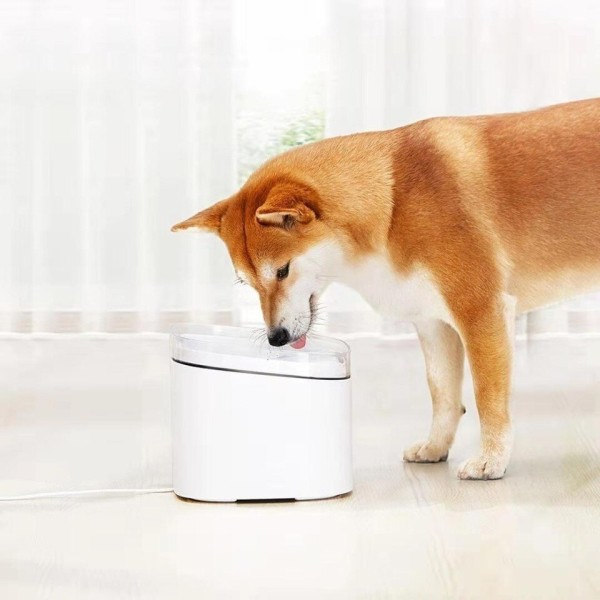 Kattunge Valp Kjæledyr Vann Dispenser Katt Levende Vann Fontene 2L Elektrisk Fontene Automatisk Smart Hund Drikke Skål