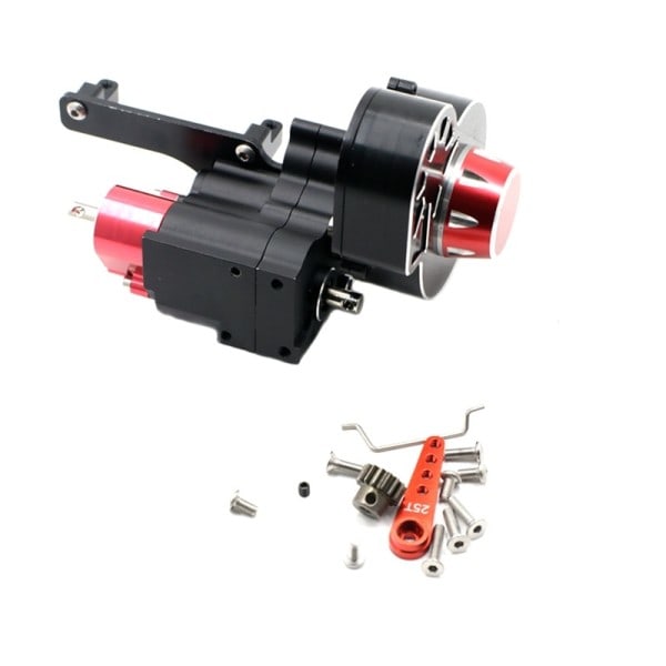 Metal 2 Speed Skiftbar Transmission Gearkasse Til Axial SCX10 & SCX10 II III 1/10 RC Crawler Bil Opgraderinger Dele