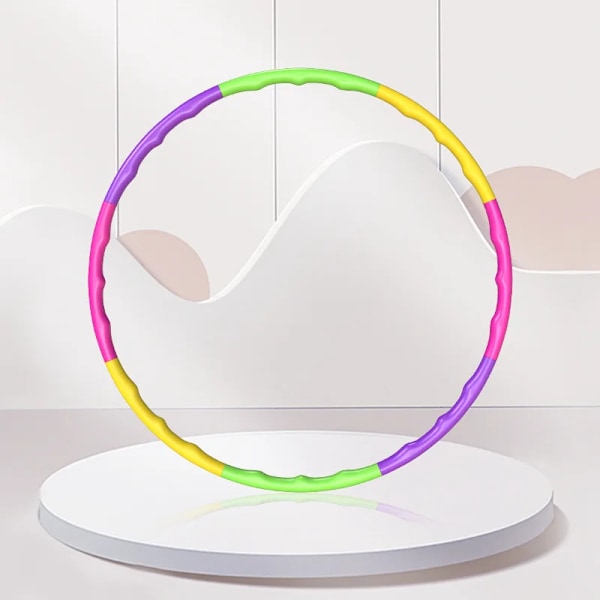 50 cm Sport Lagtagbar Färg Båge Utrustning För Barn Bärbar Motion Plast Fitness Träning Hoola Circle