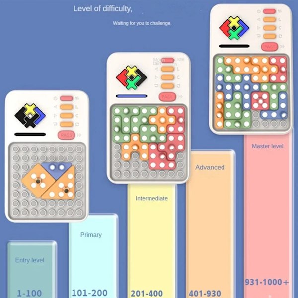 Super Block Smart Jigsaw Spel 1000+ Levelled UP Umaningar Brain Teaser Pussel