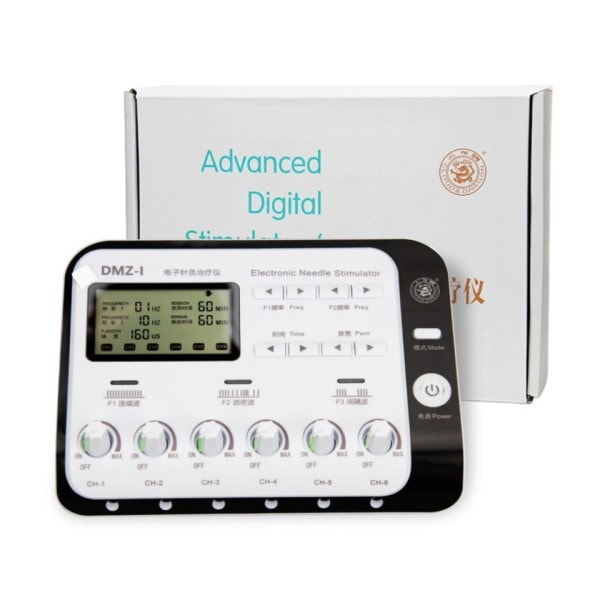 Elektrisk Muskel Stimulator 6 Output Kanal Elektro Akupunktur Fysioterapi TENS maskine