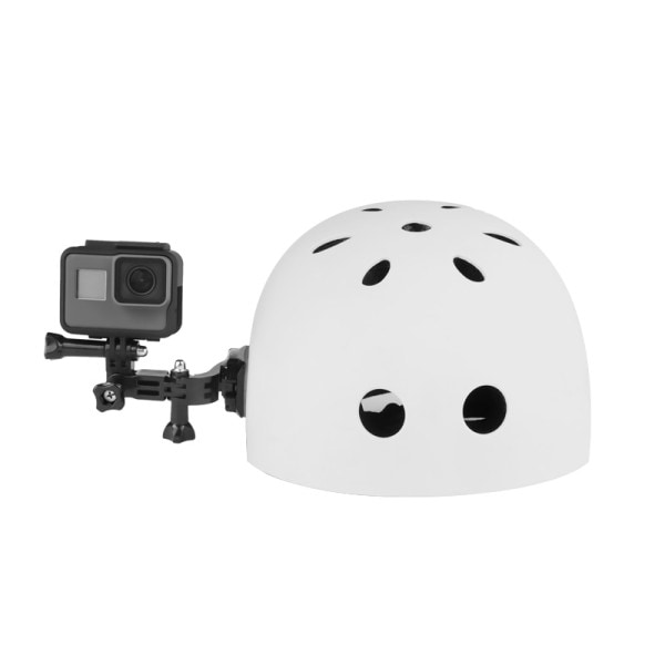 Fram Sida Hjälm Tillbehör Set J-formad Spänne Base Stöd Fäste för GoPro Hero 10 9 8 7 6 5 4 Xiaomi