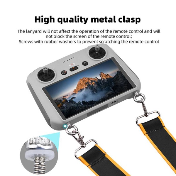Justerbar Hals rem Lanyard för DJI Mini 3 PRO DJI RC Controller Skulder rem Spänne w Skärm Fjärrkontroll Tillbehör