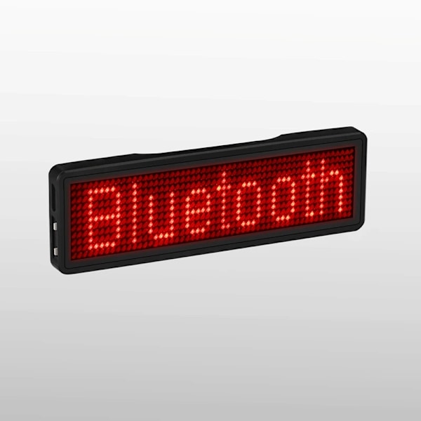 Bluetooth LED namn märke uppladdningsbart ljus skylt