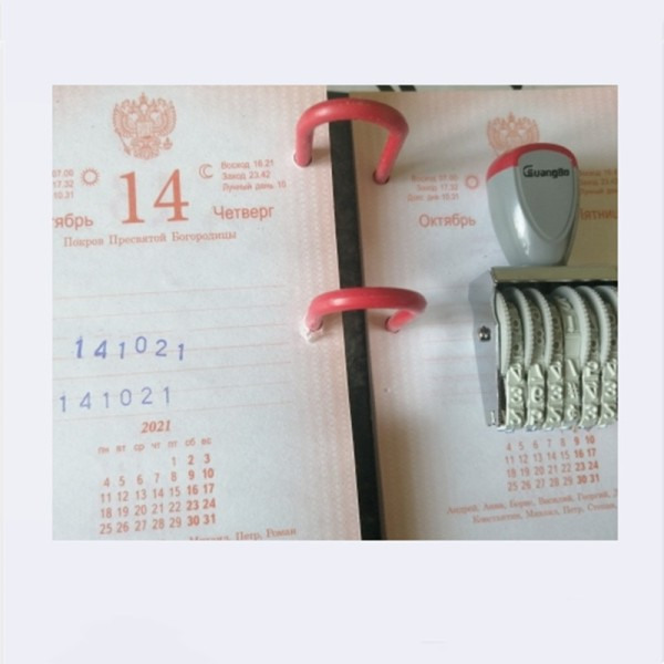 Hjul Ruller 8 cifre Nummerering Stempel Trolley Dato Scrapbooking Rullende Ord Dato Stempler