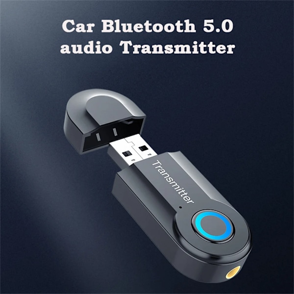 Bluetooth 5.0 Lähetin 3.5MM Jack Audio sovitin Langaton Bluetooth Stereo Audio lähetin sovitin