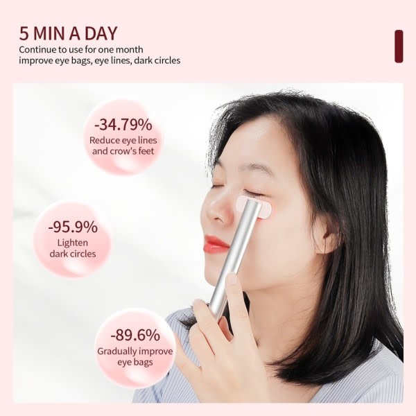 Röd Ljus terapi Ansiktsbehandling Hudvård Verktyg Ansikte Hals EMS Mikroström Massage Anti Aging Skin Tighten