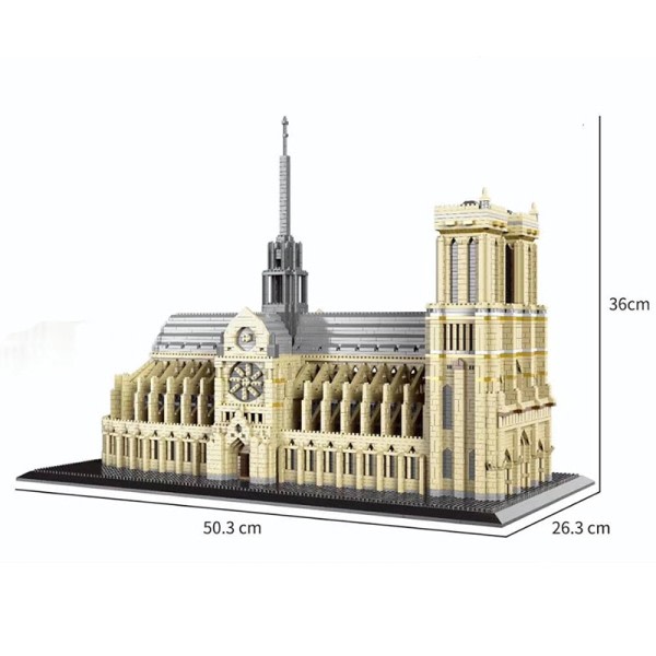 Mini Notre-Dame DE Paris Modell Byggnad Klossar Kyrka Arkitektur Tibet Potala Palace tegelstenar Leksaker För Barn