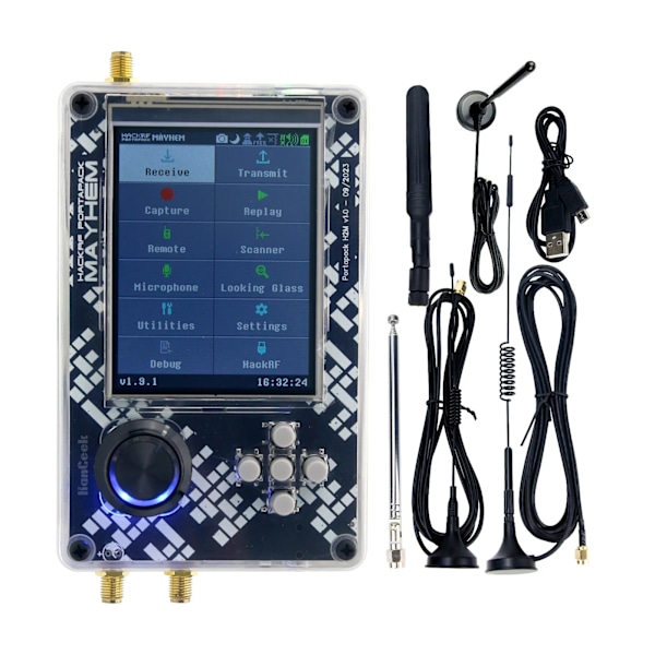 PortaPack H2M Signature Edition for HackRF One R9 V2.0.0 SDR Radio MAX2839 10.00MHZ TCXO Analog GPS Koottu