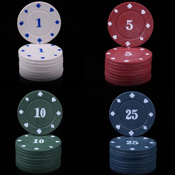 Poker Chips Med Tin Case Casino Chips Set For Texas Holdem Black jack Gambling Reise Poker Set