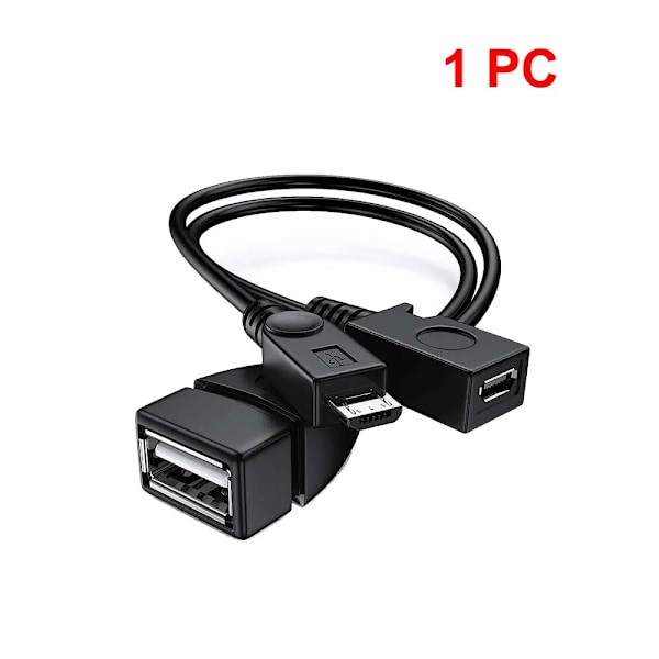 2 i 1 OTG Kabel Erstatning til Brand Stick 4K Kompatibel med Android Telefon Tablet Mikro USB Vært med Mikro USB strøm