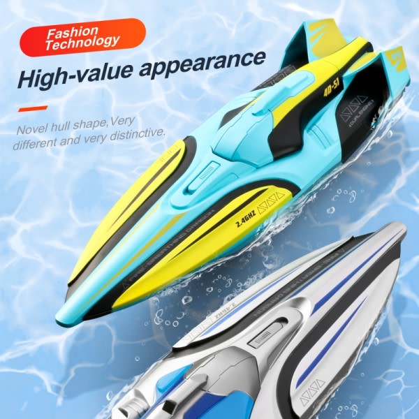 RC Båd Trådløs Elektrisk Lang Endurance Højhastighed Racing Båd 2.4G Speedbåd Vand Model Børn Legetøj