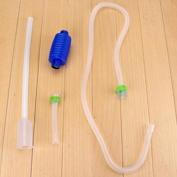 Akvarium Siphon Fisk Tank Syphon Dammsugare Pump Halvautomatisk Vatten Ändra Koppling Grus Vatten Filter