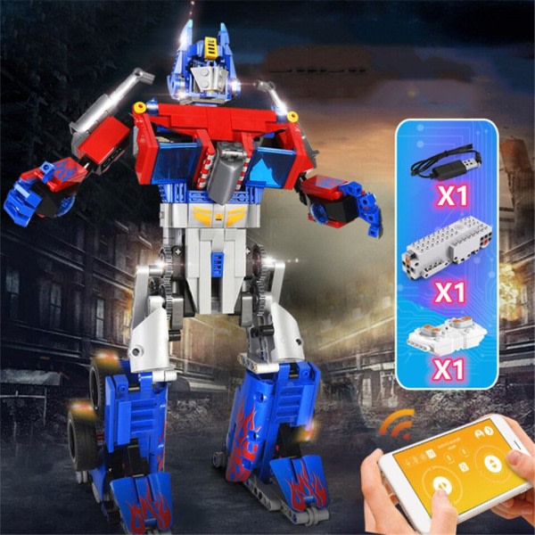 RC Bricks Robot Assembly Mall Sähkö Rakennus Blocks Tekninen APP Ohjelmointi Kaukosäädin Ohjaus Lasten lelu