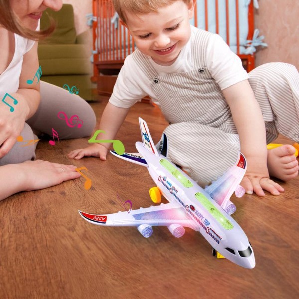Lapset lentokone lelut taapero lelu lentokone LED vilkkuvilla valoilla ja äänillä lentokone vilkkuvilla valoilla ja äänillä