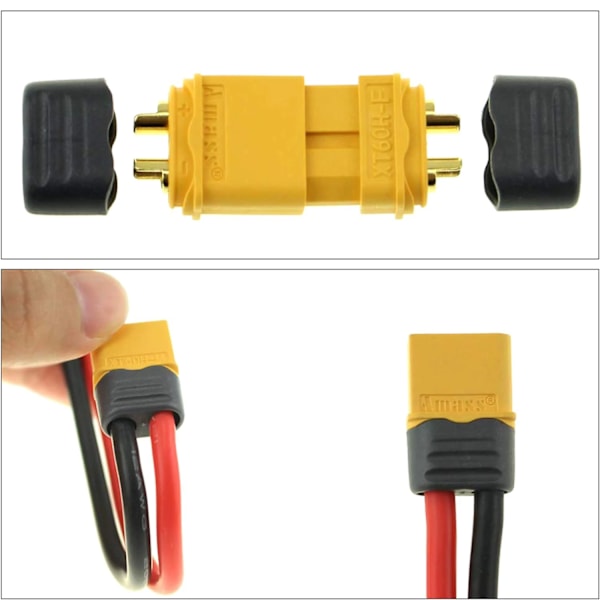 5 paria XT60H liitin pistoke jossa vaippa kotelo naaras / uros XT60 liitin