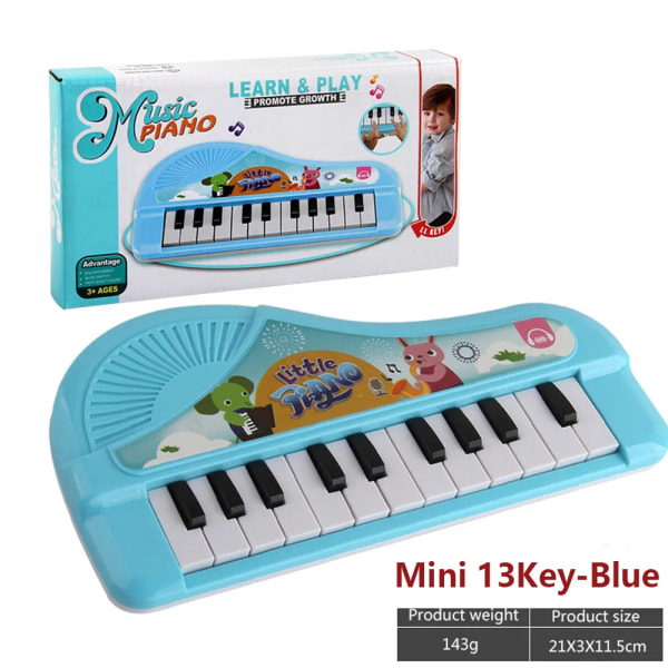 Elektronisk keyboard piano for barn med mikrofon musikalsk instrument leker