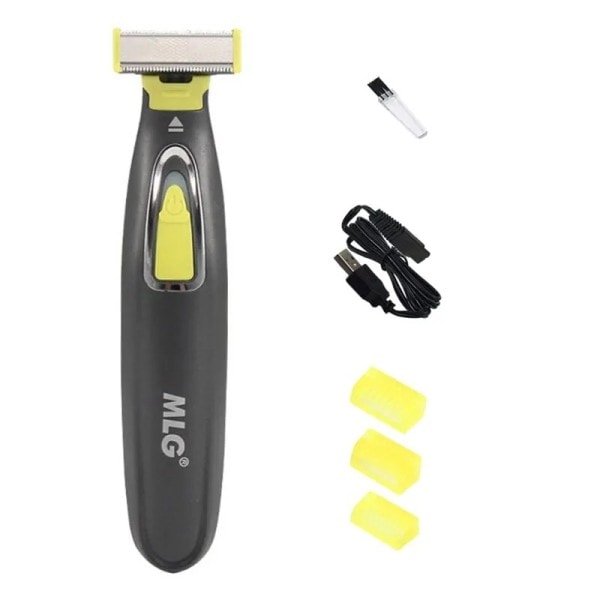 Bärbar hel kropp trimmer USB T formad blad rakhyvel