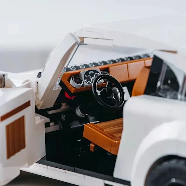 Ny Teknisk Retro Bil Model 1458STK Bygge Klodse Sæt 2i1 Race Klassisk Model