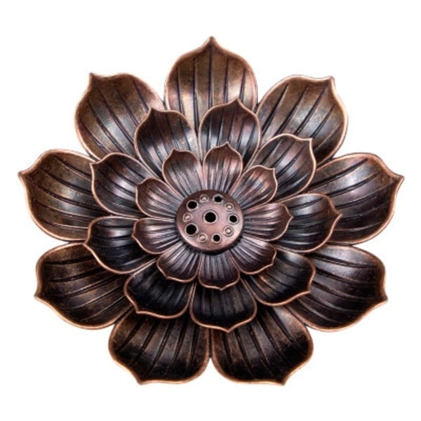 Rökelse Brännare Reflux Stång Rökelse Hållare Hem Buddhism Dekoration Spole Rökelsekar Med Lotus Blomma Form