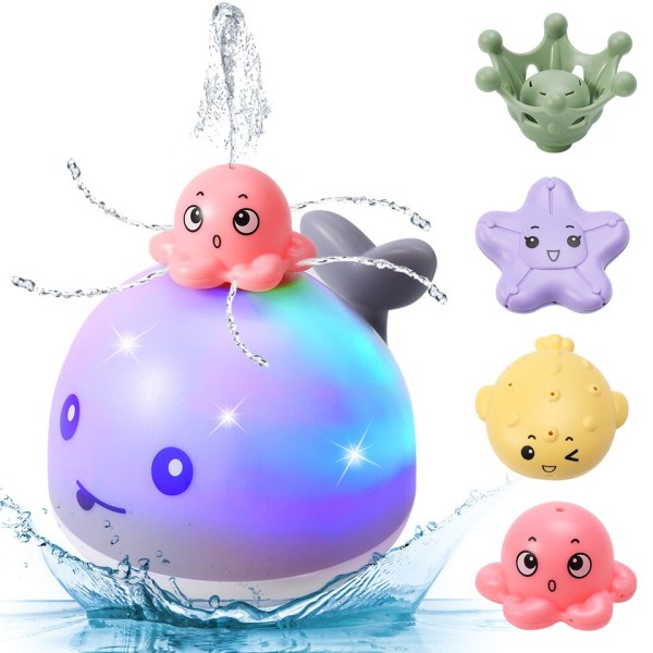 Baby Light Up Bad Takar Leksaker Val Vatten Sprinkler Pool Leksaker för Småbarn