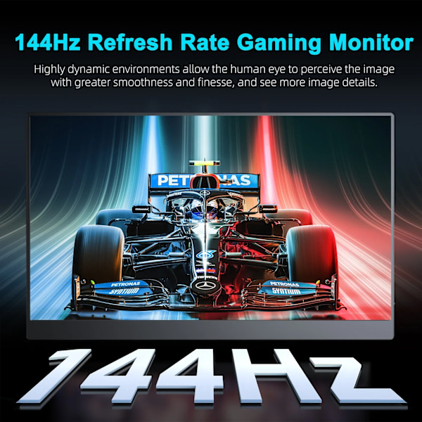 2K 144Hz Portable Monitor 17,3 Tommer 2560x1440P IPS Skærm For Gaming