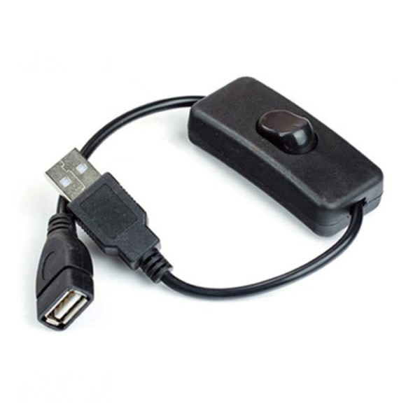 28cm USB kabel med strömbrytare PÅ/OFF kabel förlängning växla för USB lampa