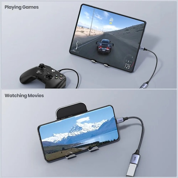 Høy kvalitet USB C til USB A Dapter OTG Kabel Type C Hann til USB 3.0 2.0 Hunn kabel