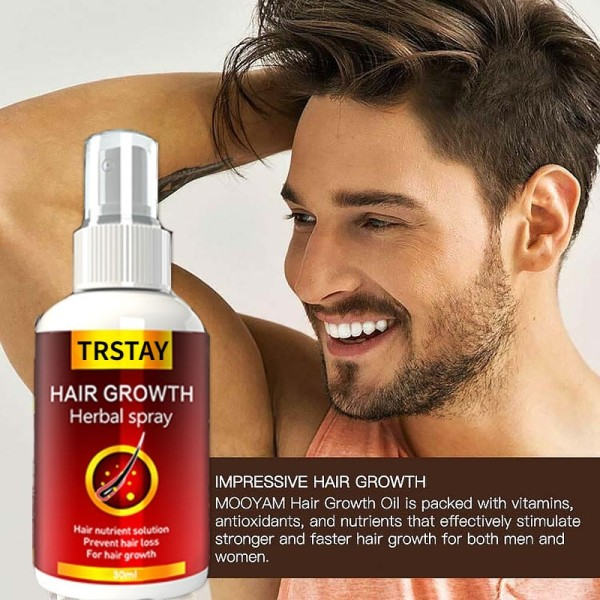 Hår vekst serum spray rask hår vekst væske behandling