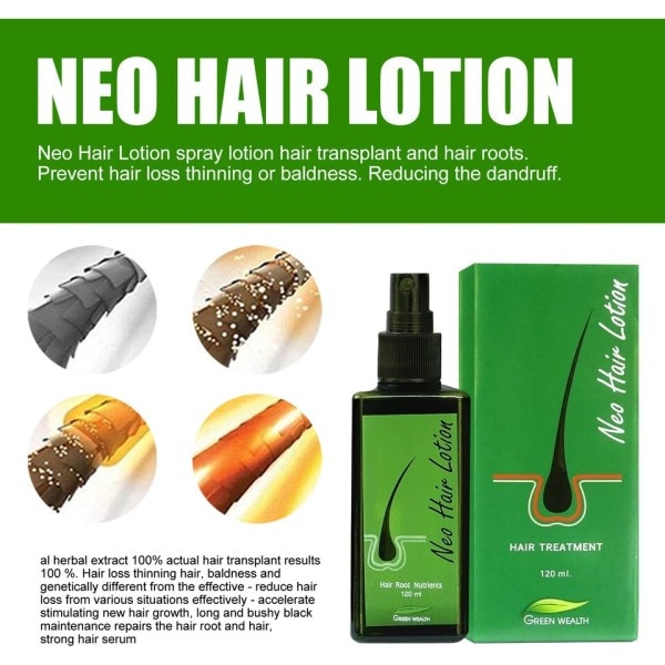 120ml Thailand Neo Hår Lotion Serum Essence Anti Hårtap Behandling