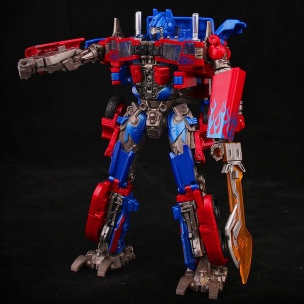 Transformers Optimus Prime Movable Humanoid Robot Figur pynt Utsøkt Boxed Figur Leker