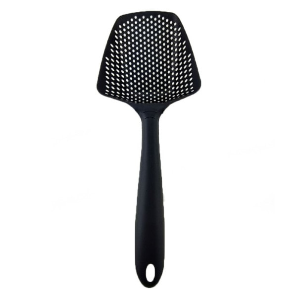 Bærbar Nylon Køkken Suppe Ske Sine Farverig Slev Anti-skoldning Skimmer Fry Mad Mesh Handy Filter Disk