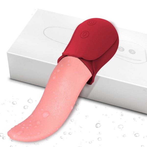 Realistisk Slikke Tunge Rose Vibratorer til kvinder