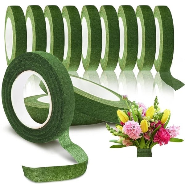 20m Blomodling Tejp Självhäftande Bukett Blommigt Stam Papper Tejp