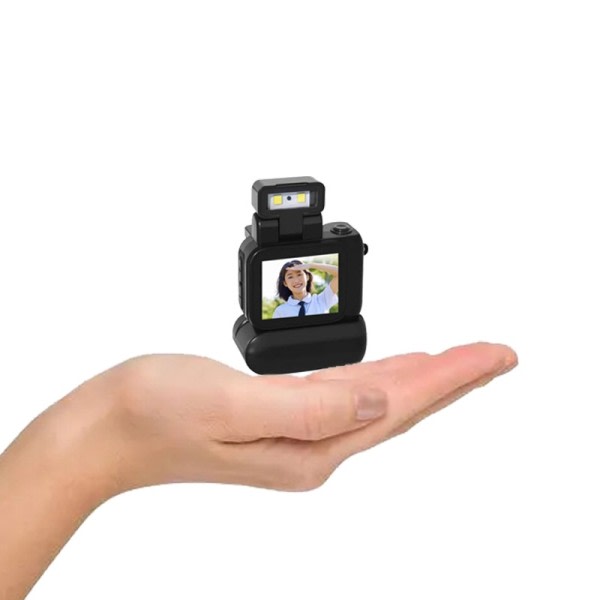 Mini kamera CMOS Med Flash Lampe Og Batteri Dock Portable Video Optager DV 1080P Med LCD Skærm