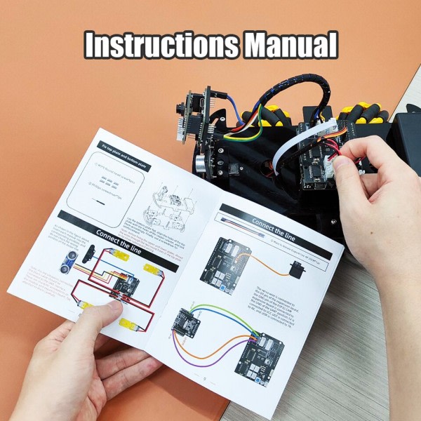 Robot Starter Kit For Arduino Programmering med Kamera og koder Læring Utvikle