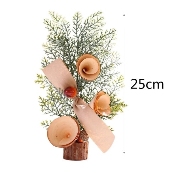 Mini Liten Jule Tre Skrivebord Dekorasjon Seder Nål Tre Jul Nytt År Hjem Dekor