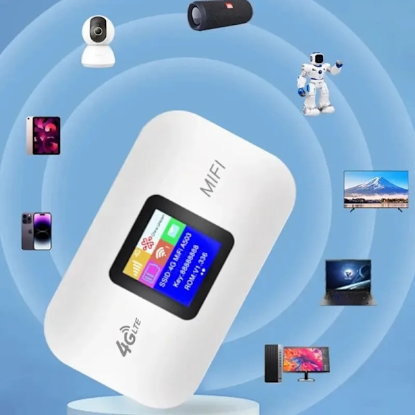 4G Lte reititin Langaton Wifi Kannettava Mini Outdoor Hotspot Pocket Mifi 150mbps Sim kortti paikka toistin 3000mah